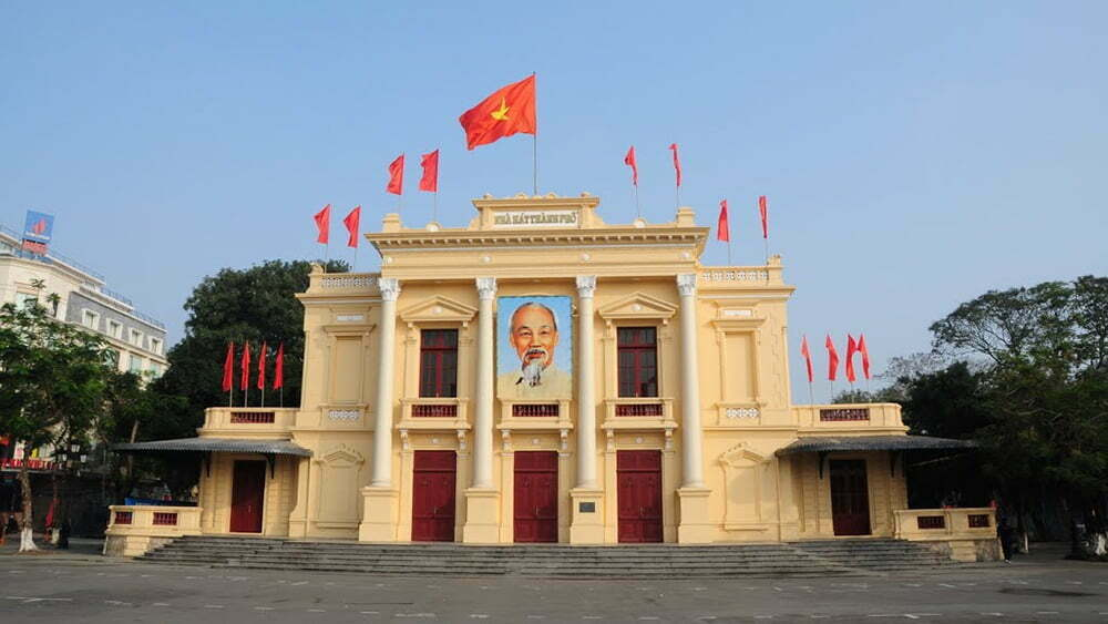 Hai Phong Opera House is located within Hai Phong City center